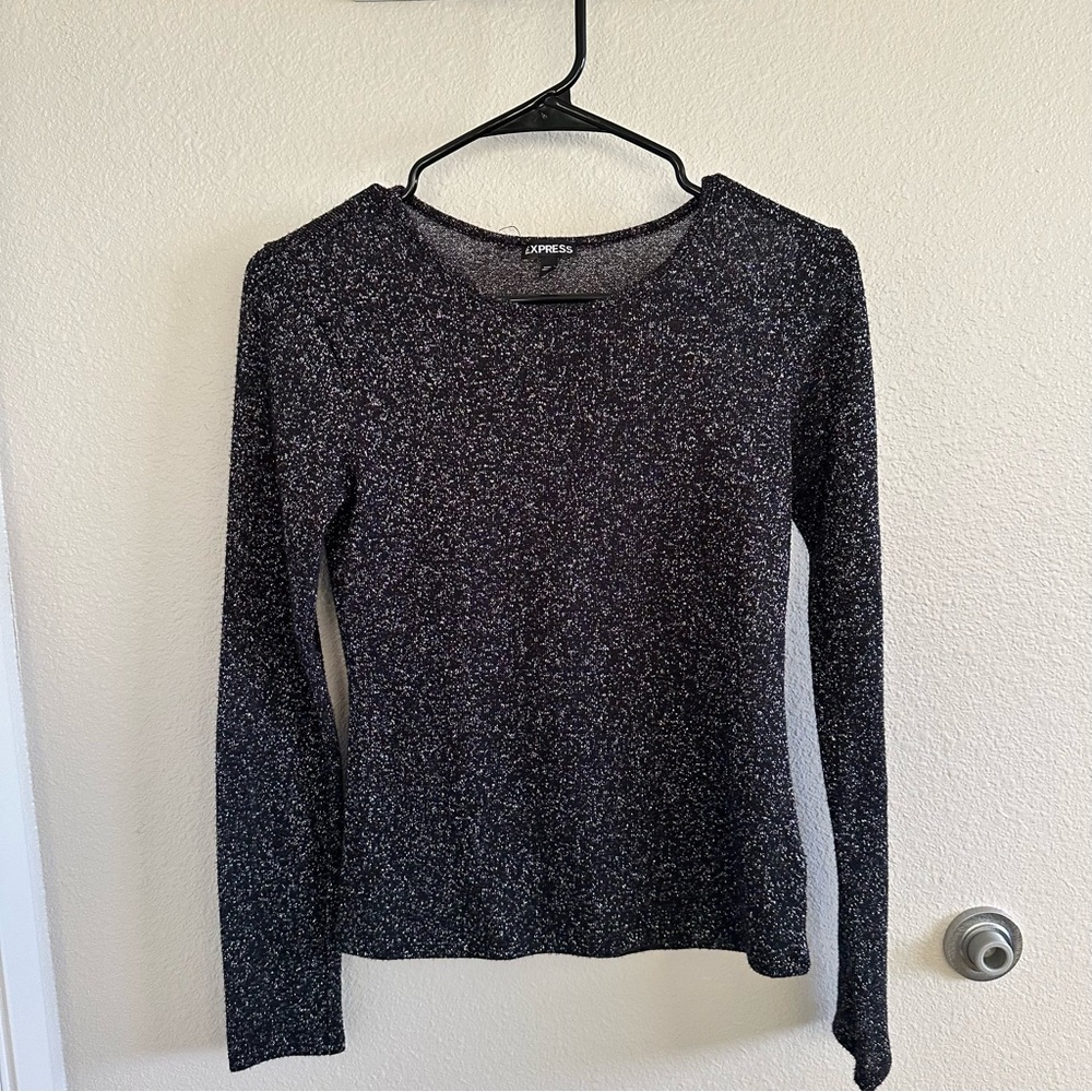 Express Sparkle Black Top (Small)